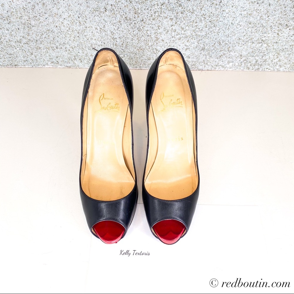 ♥️Sold Louboutin Very Prive Peep Toe Pumps - Picture 4 of 8